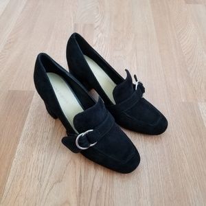 Marc Fisher Caila Dress Shoes Black Suede 9M